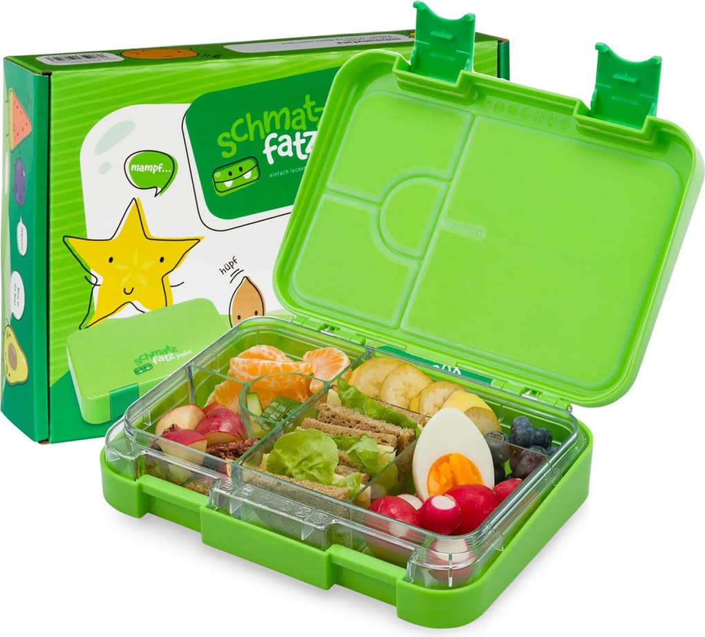 Klarstein Schmatzfatz junior, кутия за закуска, 6 отделения, 21,3 × 15 × 4,5 см