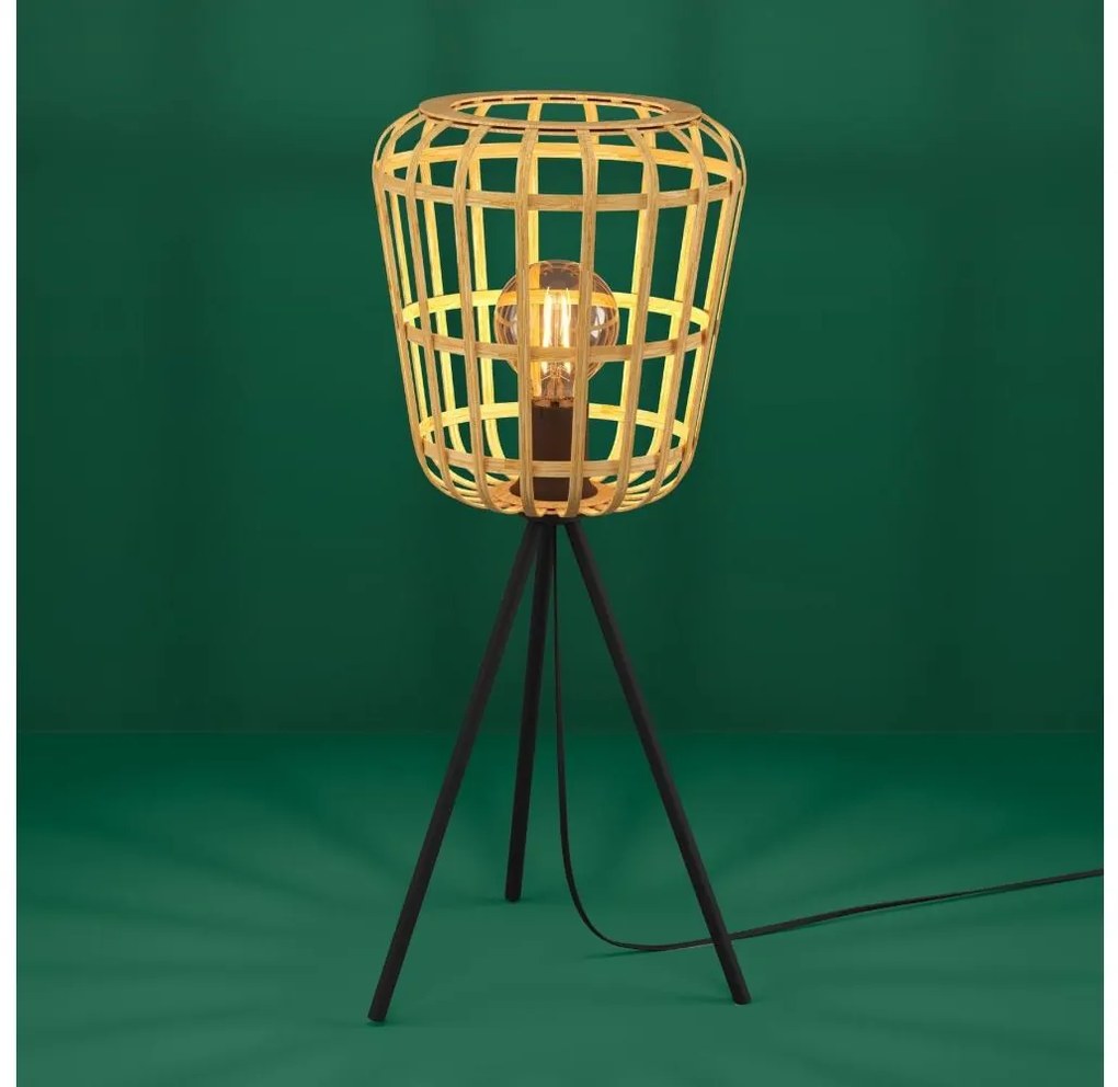 Eglo 390154 - Настолна лампа MONTEZUELO 1xE27/40W/230V бамбук