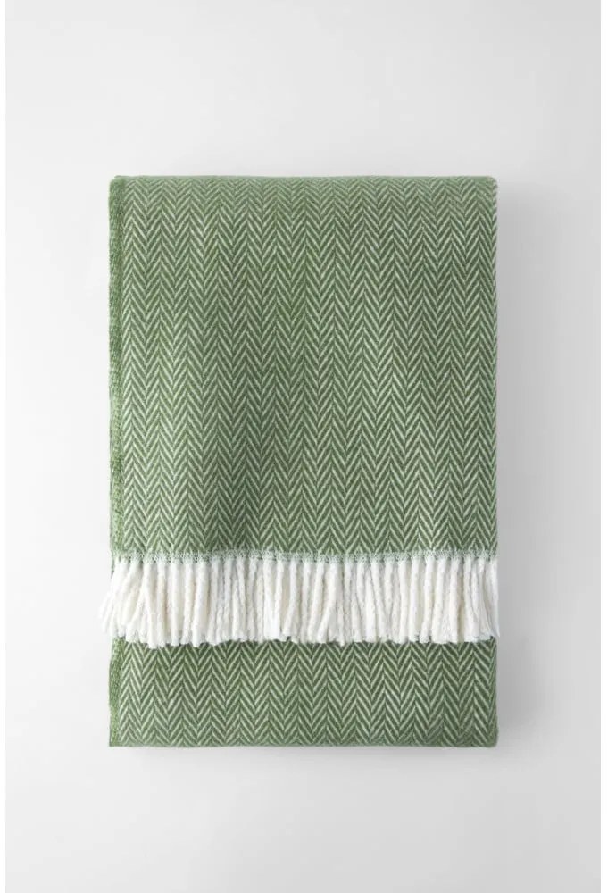 Зелено каре със съдържание на памук , 140 x 180 cm Skyline - Euromant