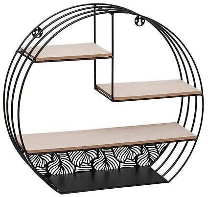 Рафт за стена atmosphera Mirna, MDF, 39 cm - Черен