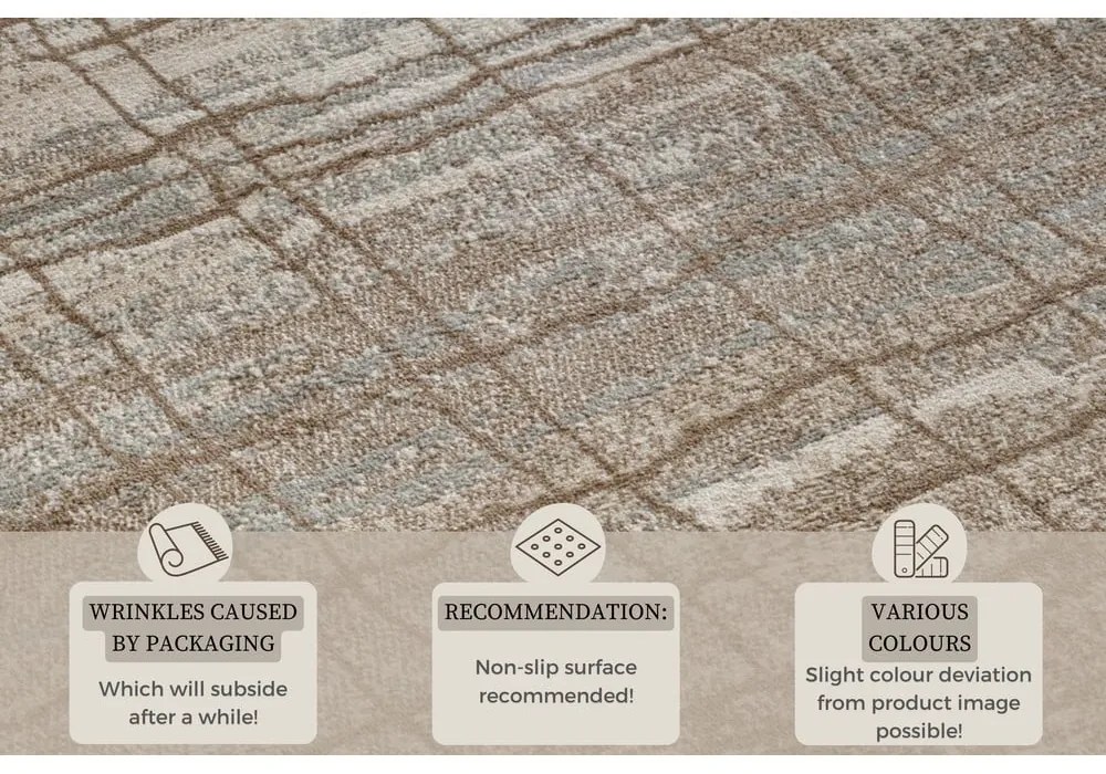 Кафяв/бежов килим 80x120 cm Terrain – Hanse Home