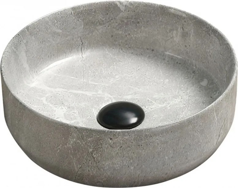 Mexen Felicia умивалник върху плот 39 x 39 cm, сив камък - 21363962