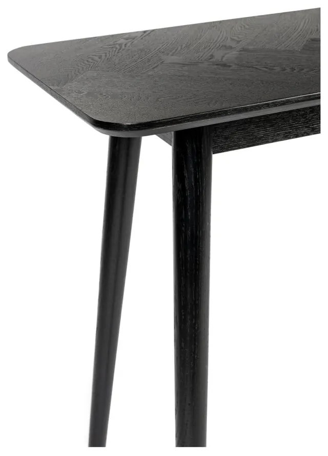 Черна конзолна маса 40x120 cm Fabio – White Label