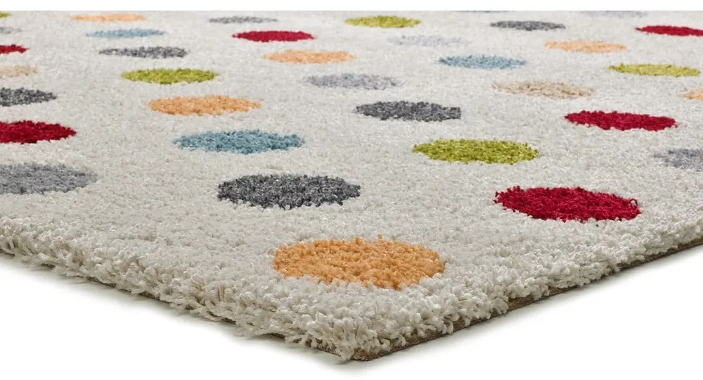 Кремав килим 80x150 cm Norge Dots – Universal