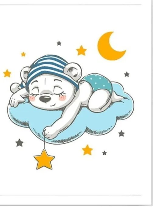 Детска картина 24x29 cm Teddy - Wallity