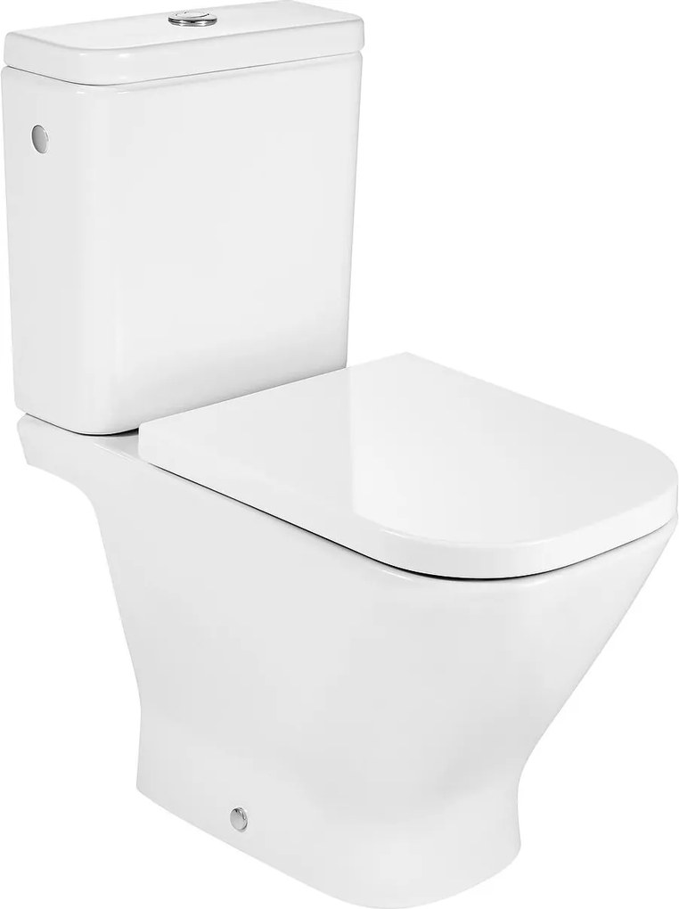 Тоалетна чиния за моноблок Roca A342479000, двойно оттичане, 36.5x65x79см
