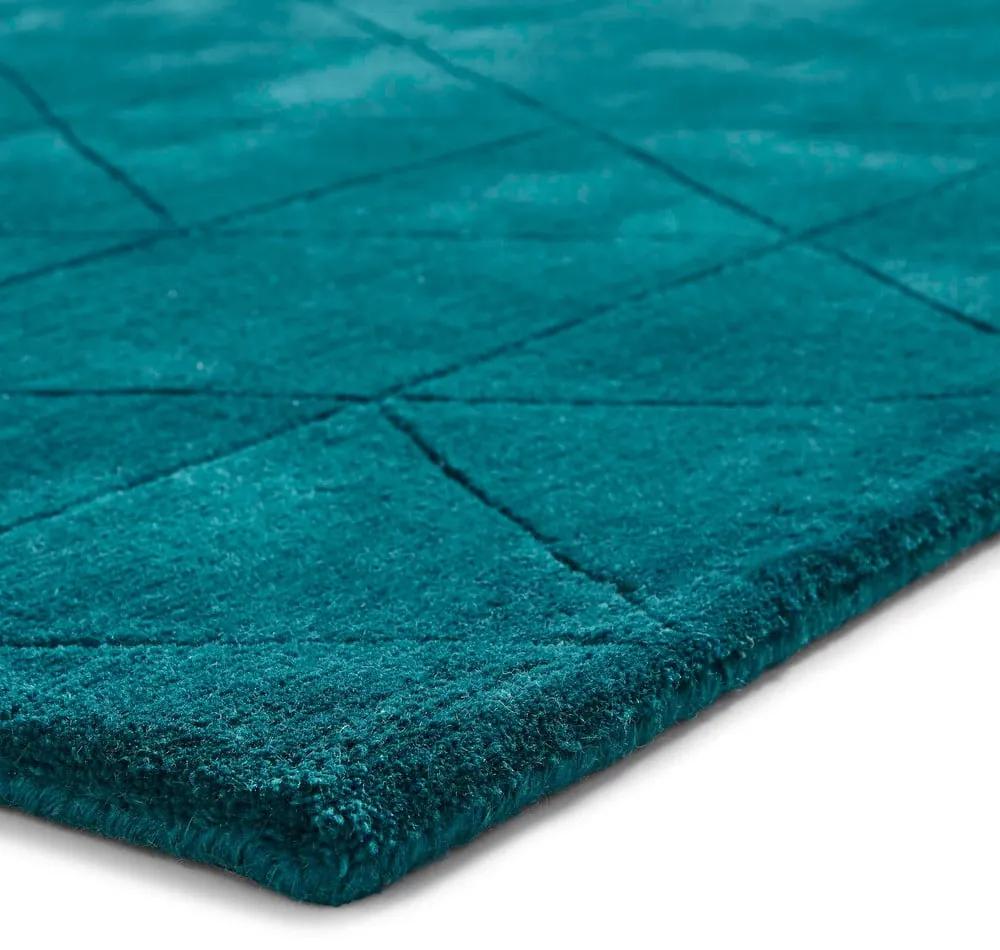 Изумрудено зелен вълнен килим , 120 x 170 cm Kasbah - Think Rugs