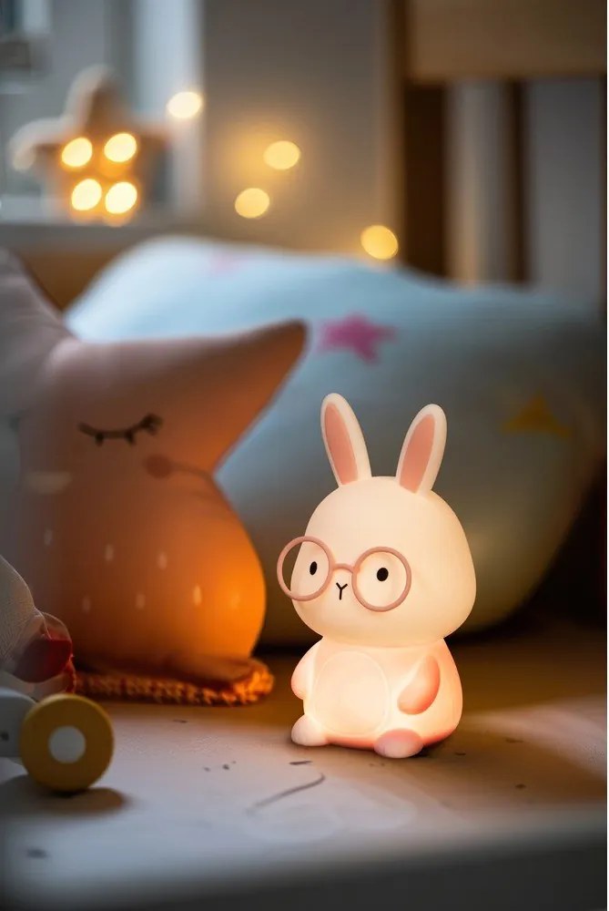 Светлорозова детска нощна лампа Josie – Fischer &amp; Honsel