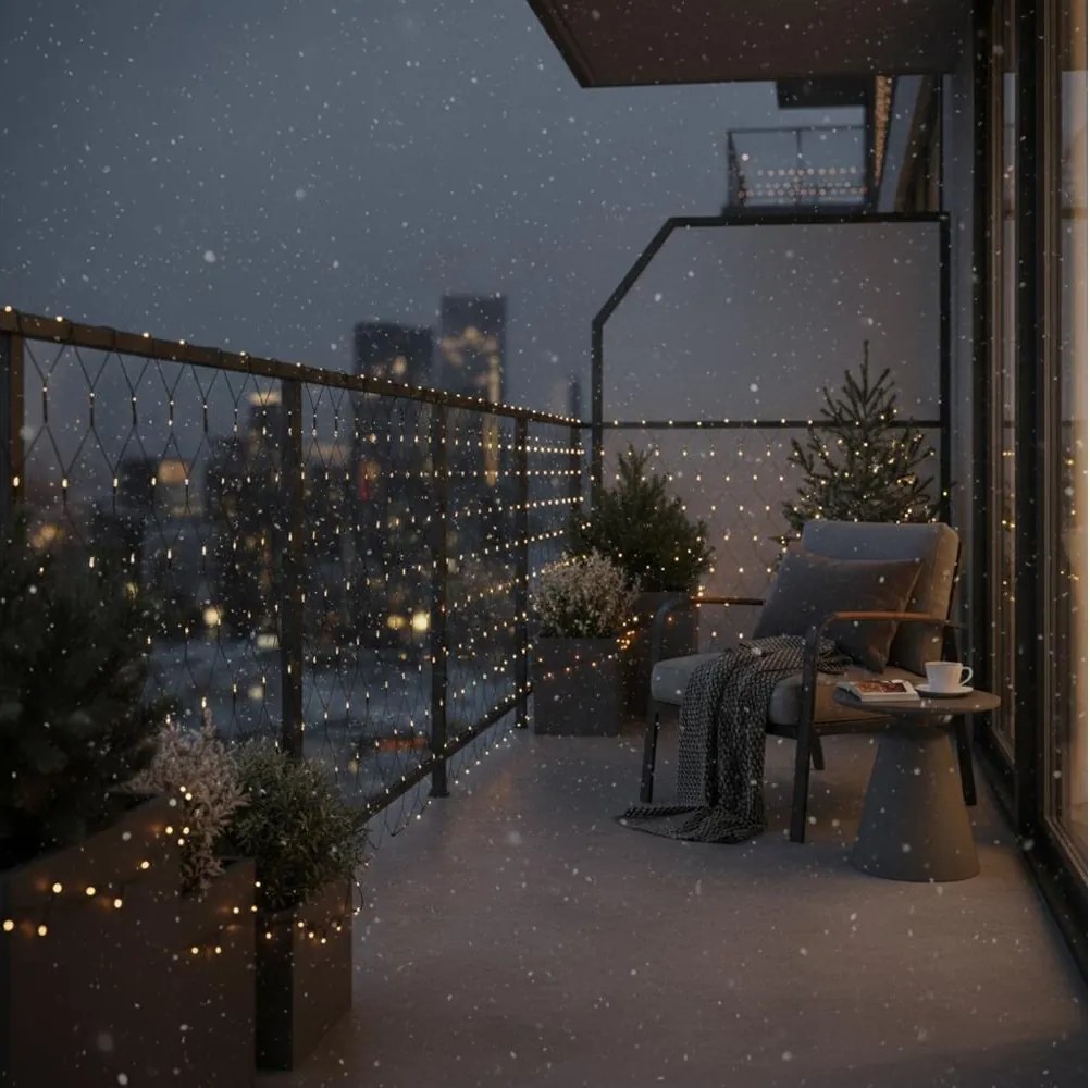 Brilagi - LED външна завеса 160xLED 7x2m IP44 топла бяла