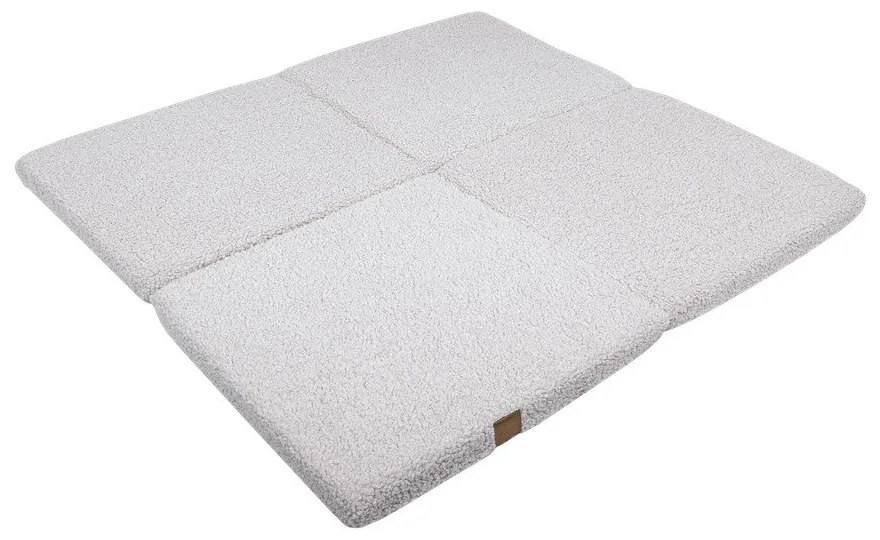 Бяло детско килимче за игра 120x120 cm – Meowbaby
