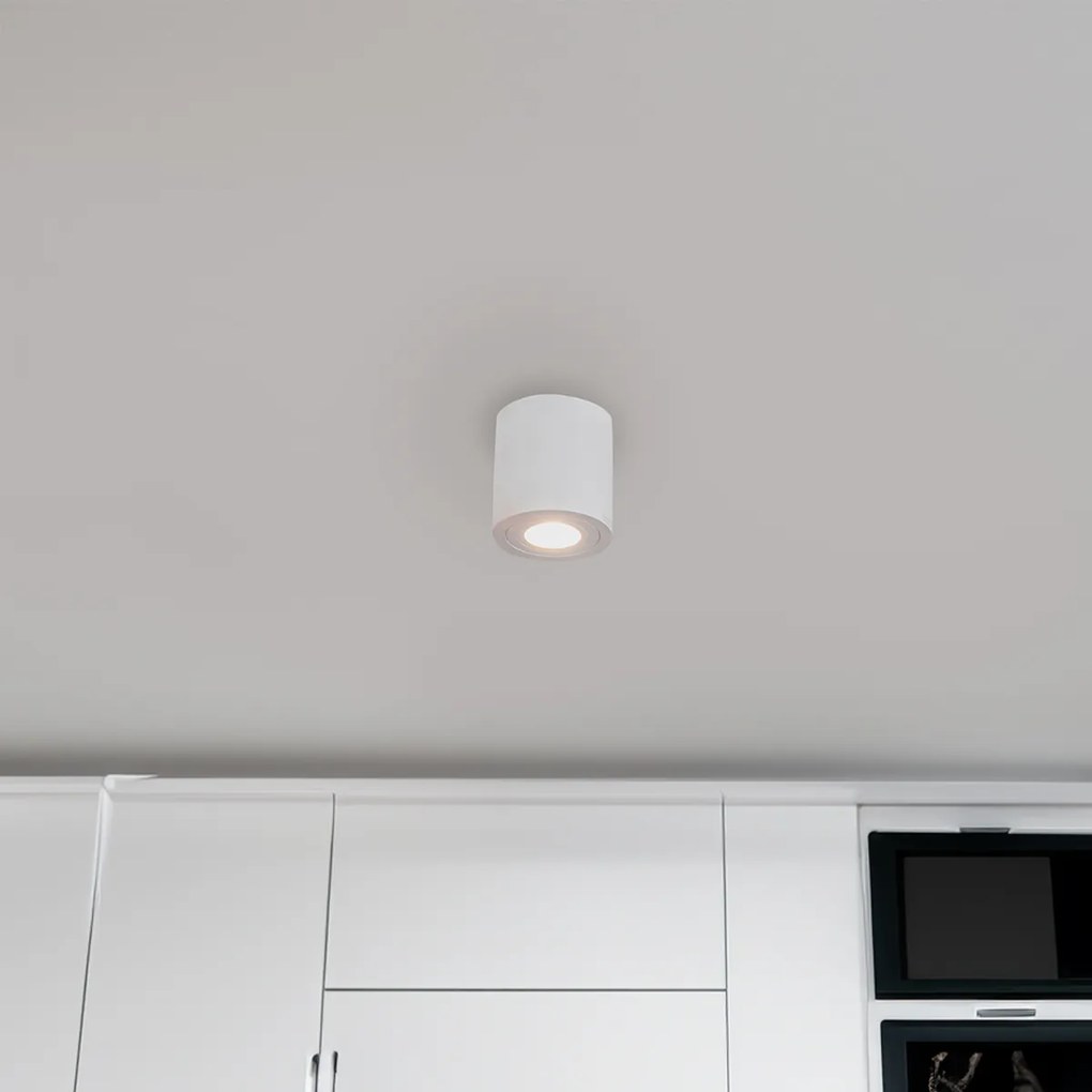 Модерен кръгъл прожектор за баня бял - Capa