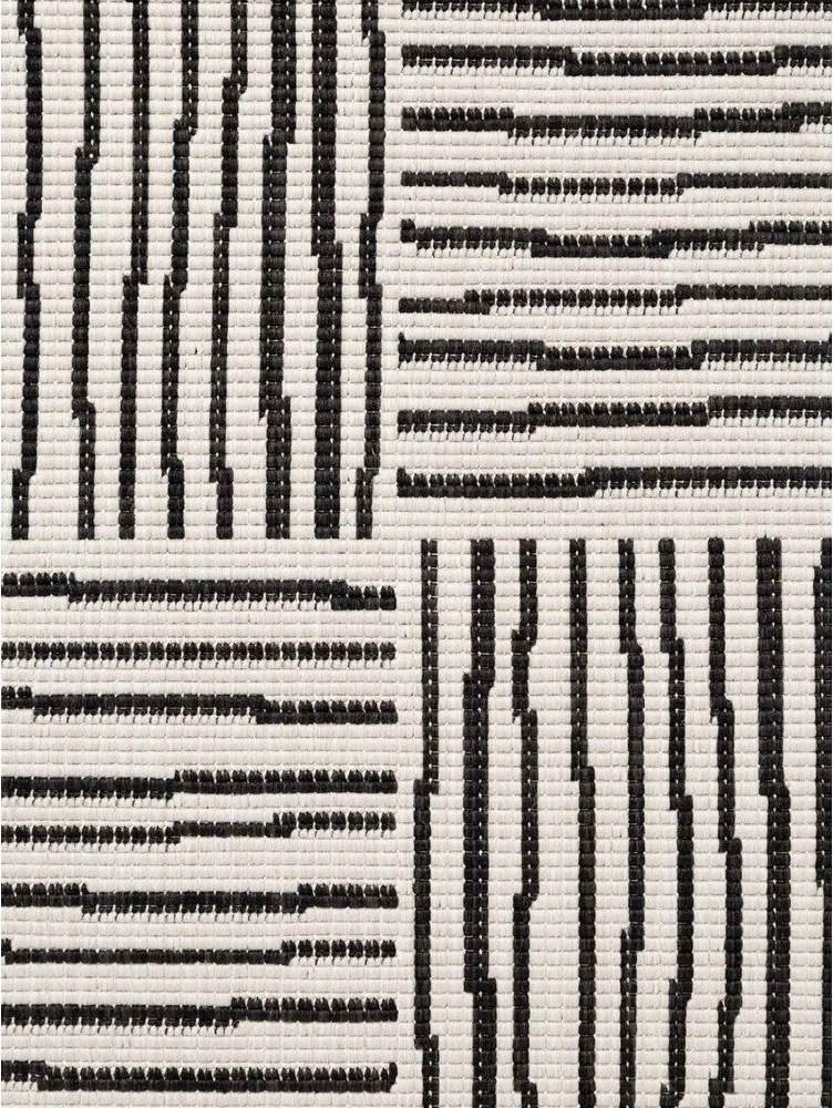 Черен/кремав килим за открито и закрито 120x170 cm Haringey Nightingale – Ted Baker