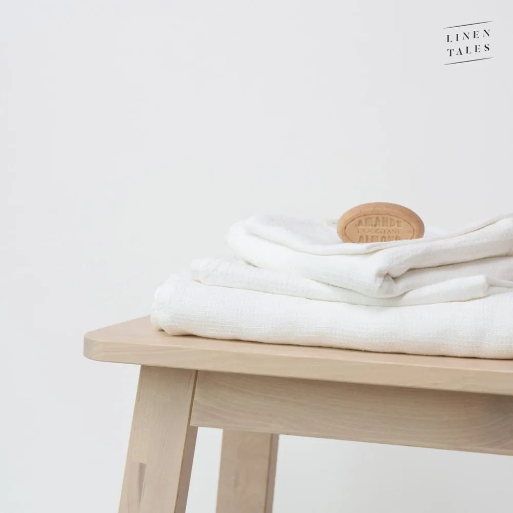 Бяла ленена кърпа 125x75 cm - Linen Tales
