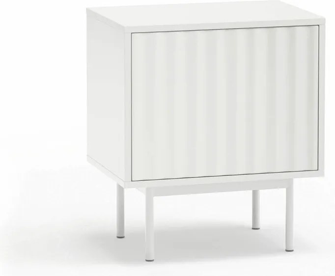 Бяло матово нощно шкафче Sierra – Teulat