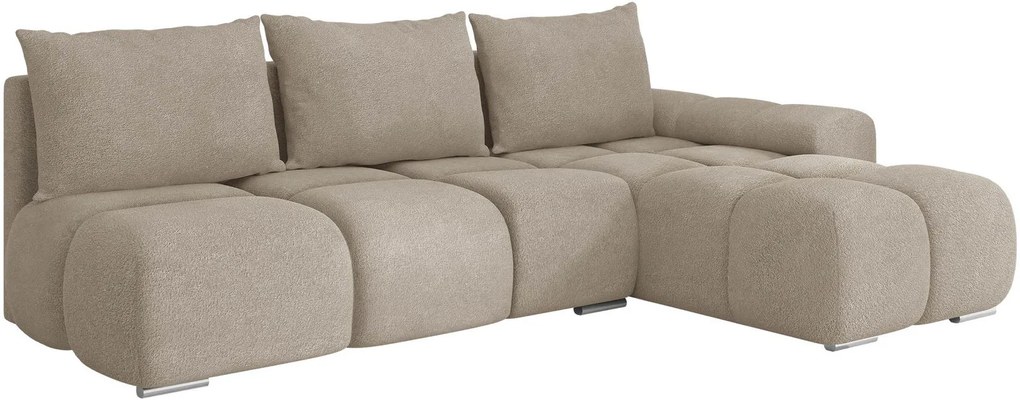Ъглов диван Bestii-Капучино-Десен