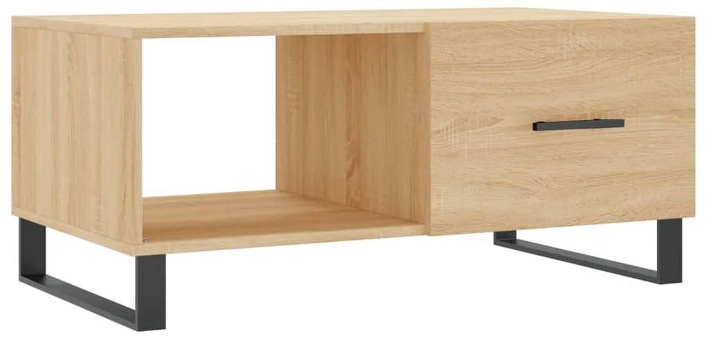 829239 vidaXL Кафе маса, дъб сонома, 90x50x40 см, инженерно дърво