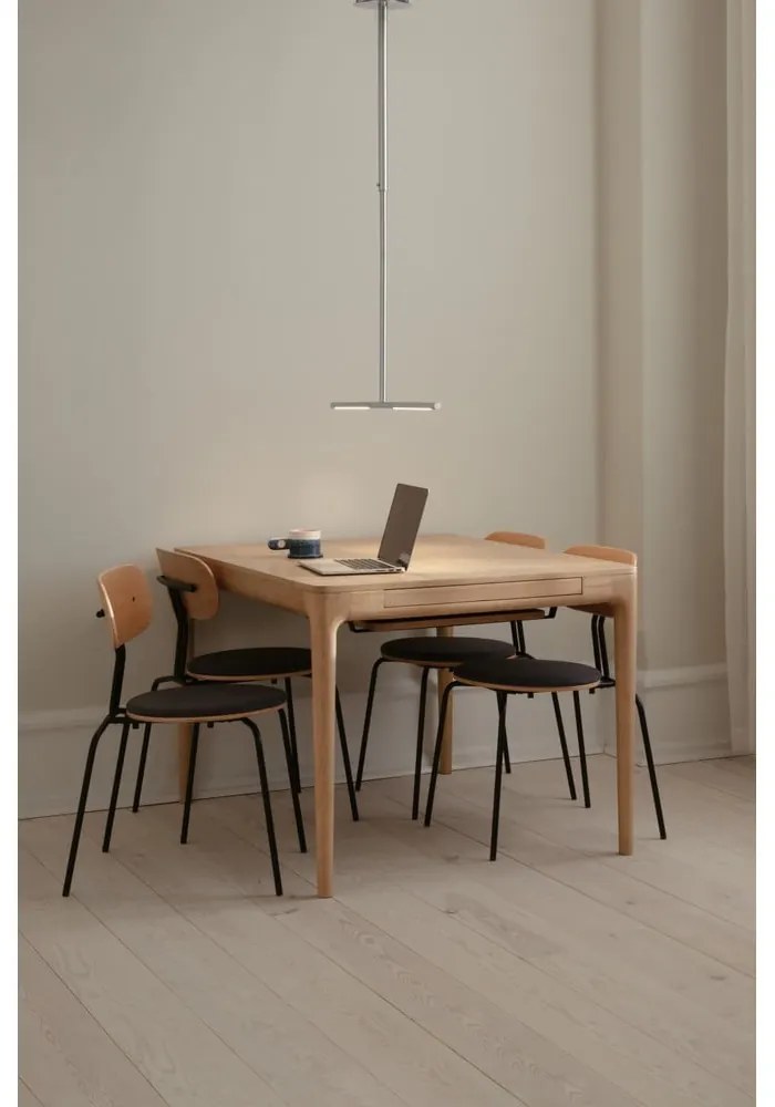 Метално LED висящо осветително тяло в сребрист цвят с метален абажур Omni Ceiling – UMAGE