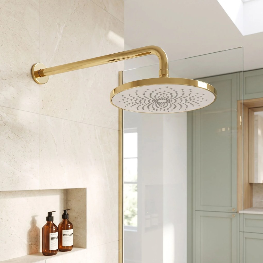 Кръгла душ глава REA JS-021 Gold Brush