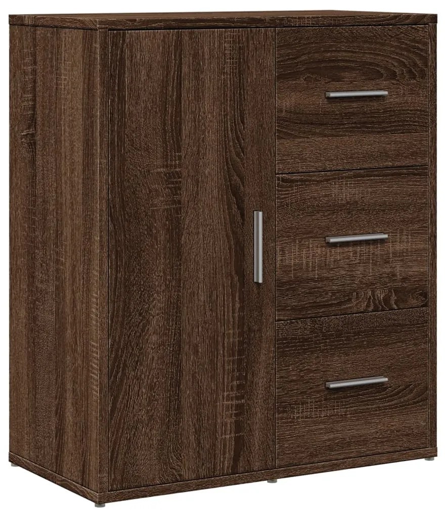840477 vidaXL Сайдборд, кафяв дъб, 60x31x70 см, инженерно дърво