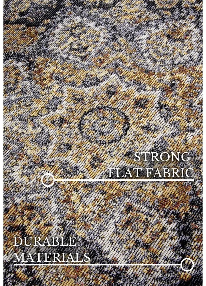 Външен килим в антрацитен и златист цвят 200x285 cm Martha – Villeroy&amp;Boch