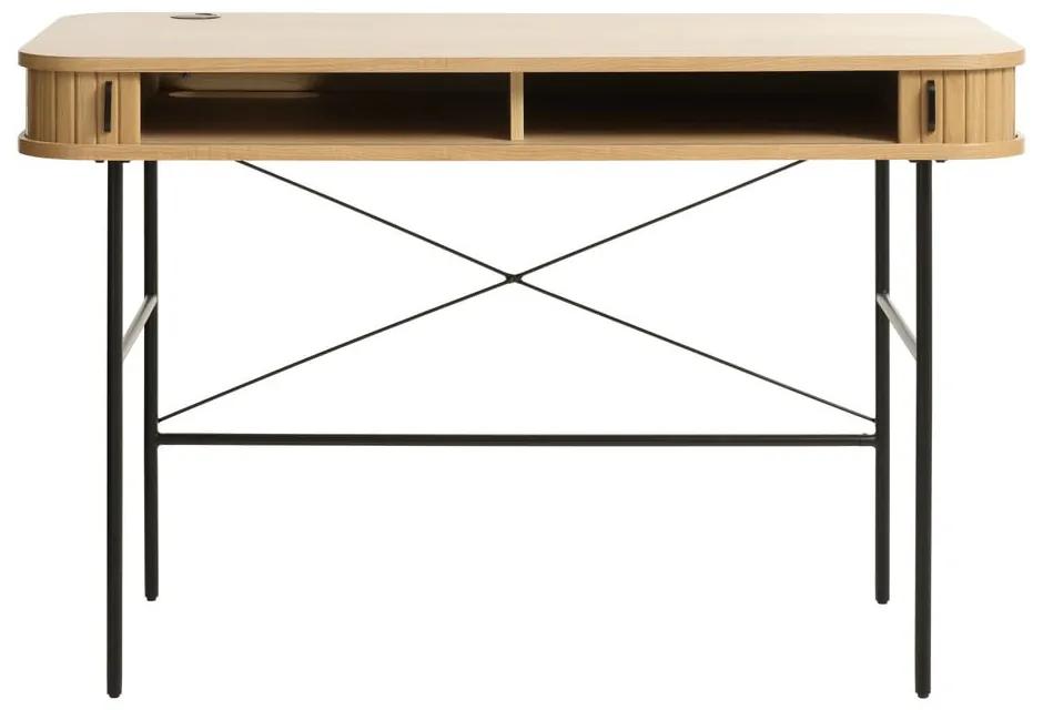Работна маса от дъб 60x120 cm Nola - Unique Furniture