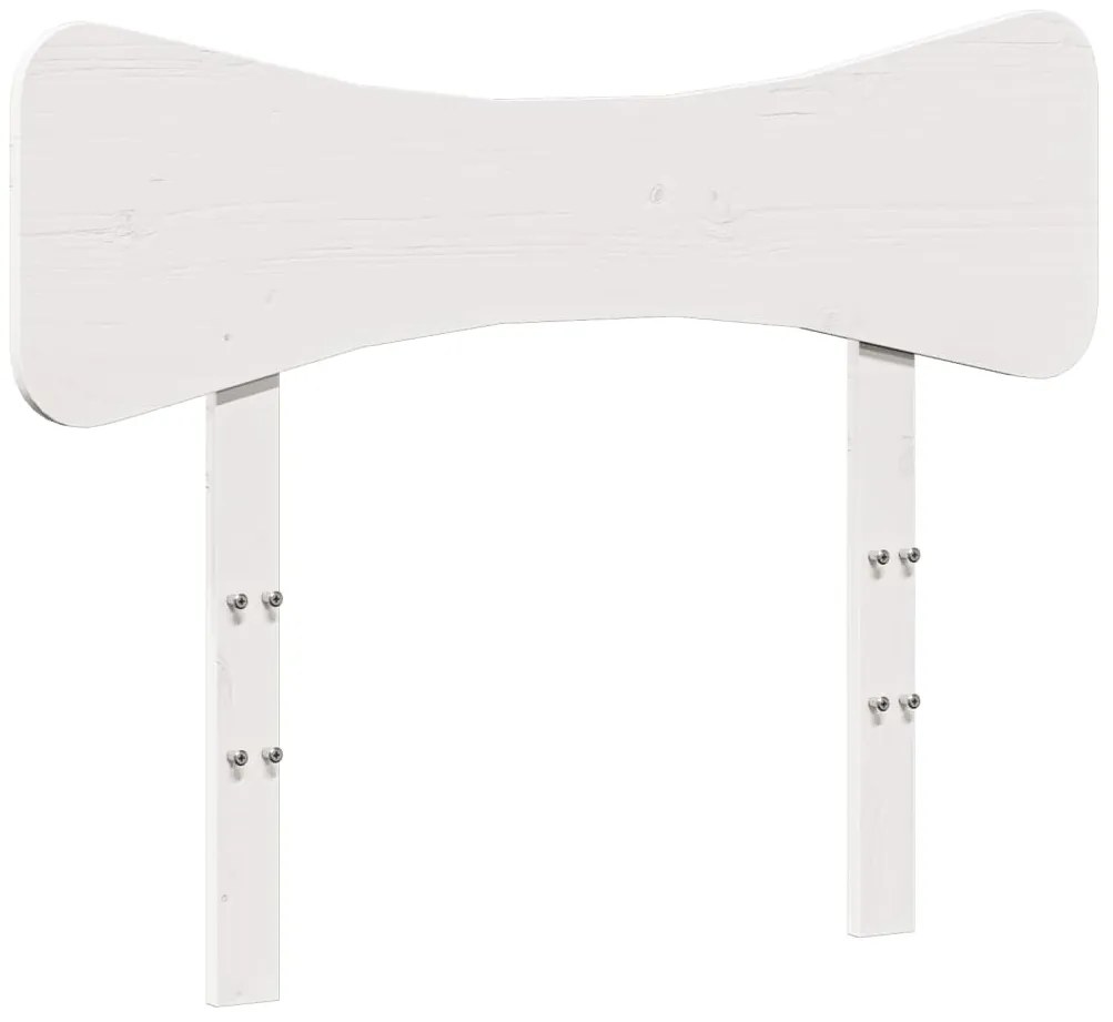 844790 vidaXL Горна табла, бяла, 100 см, масивно дърво бор