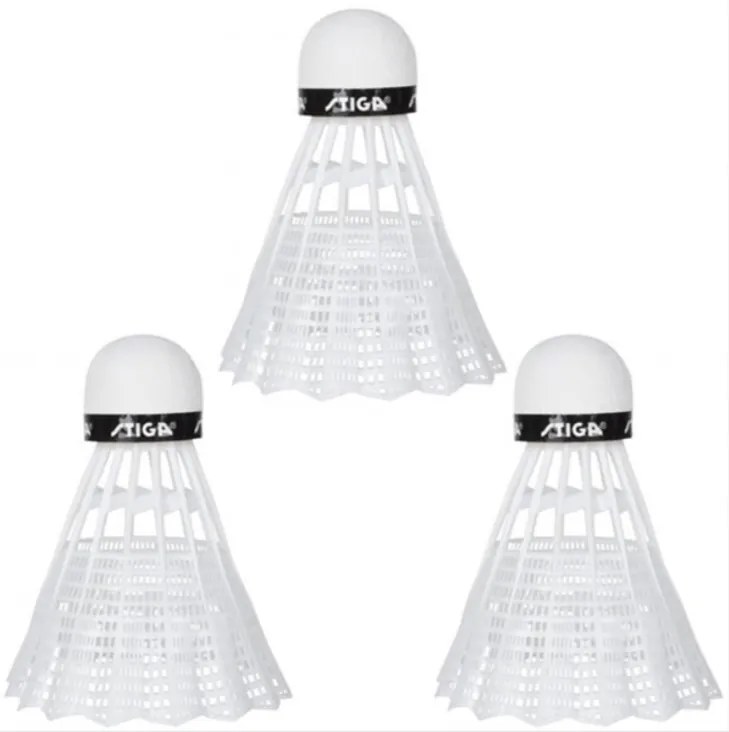 Stiga - Перца за бадминтон бели 3бр.