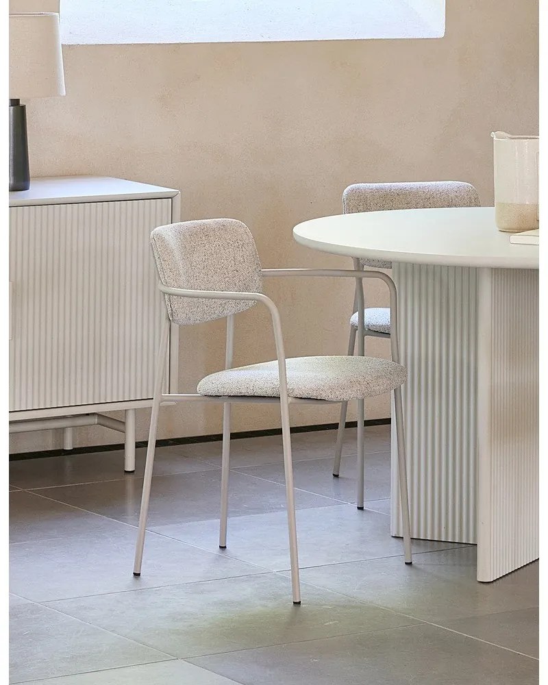 Кремав трапезен стол Zama – Unique Furniture