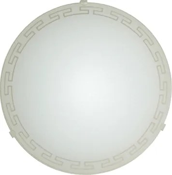 Плафониера ВАВИЛОН, ø300, бял мат, 1xE27