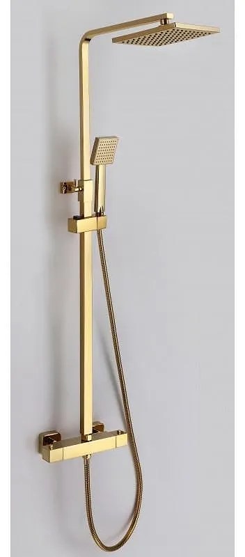 Душ с термостат, пита, слушалка и шлаух ICT 6222GOLD, Inter Ceramic