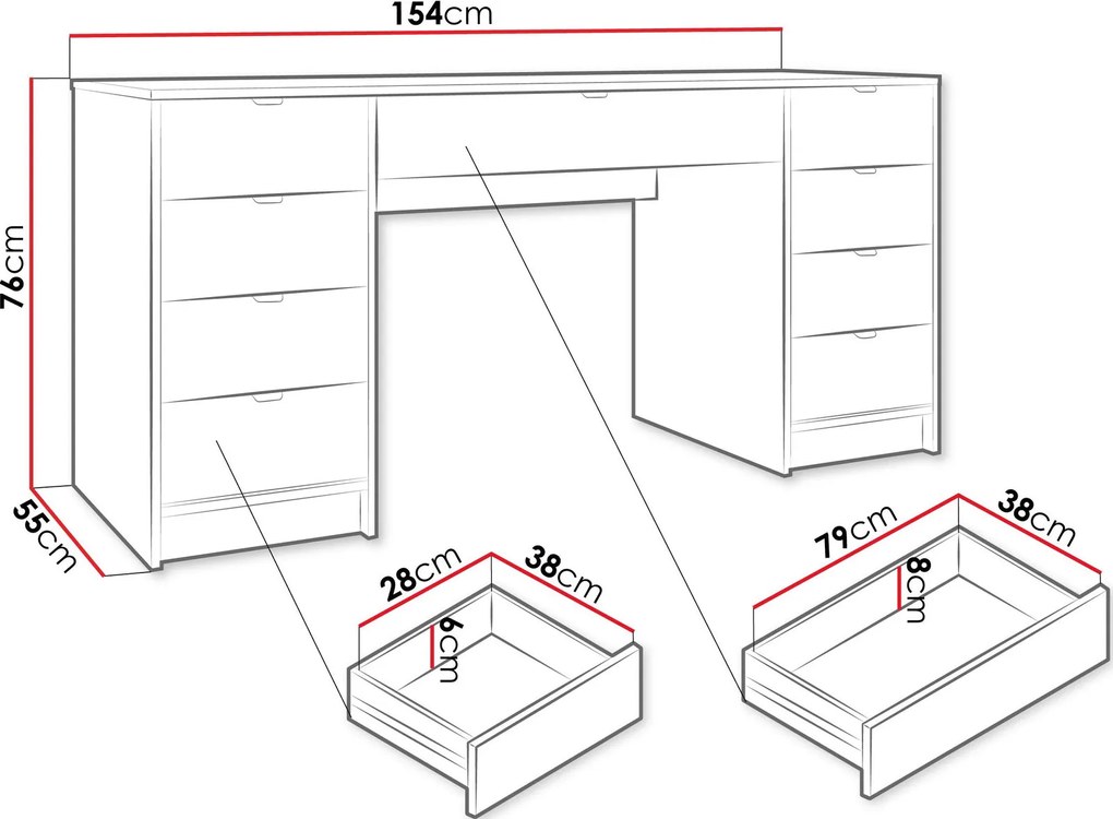 Тоалетка Tireno plus-Mauro