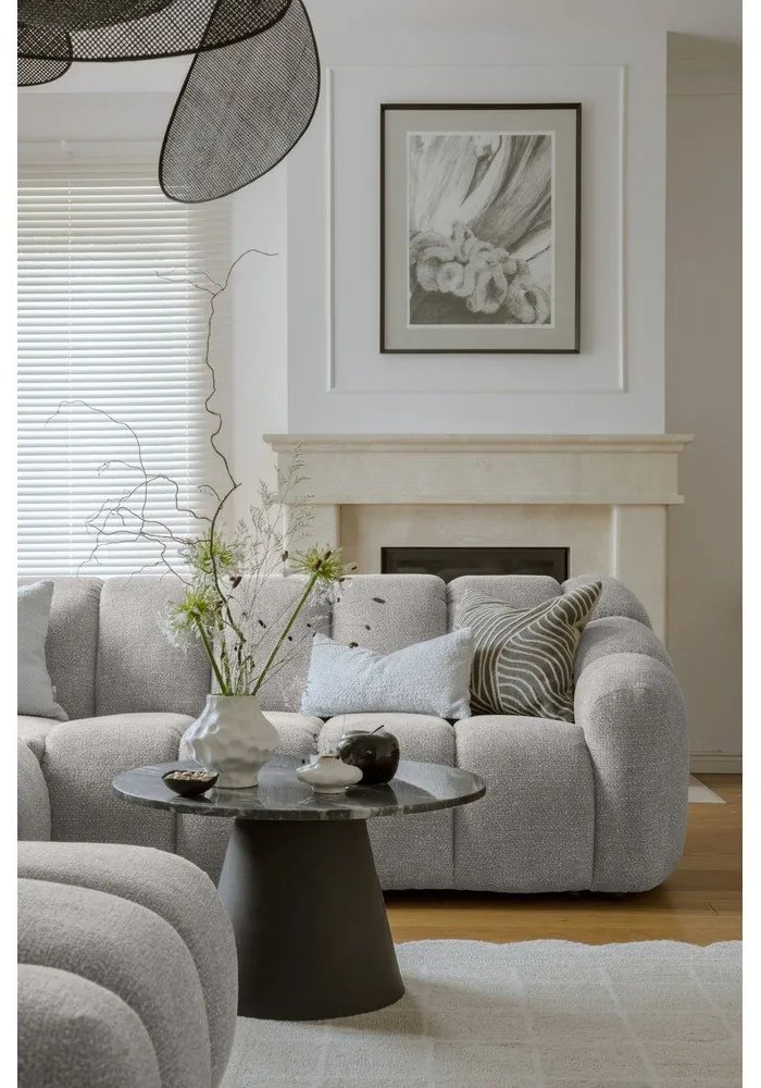 Светлосив ъглов диван (десен ъгъл/U форма) Shell – Miuform