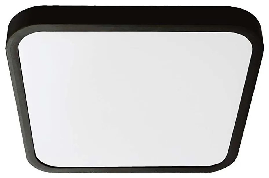 LED баня таванно осветление 24W 230V IP44 6500K 29x29 см черно