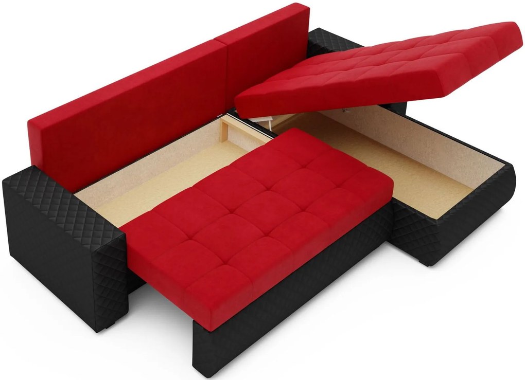 Ъглов диван Riverside-Kokkino-Mauro