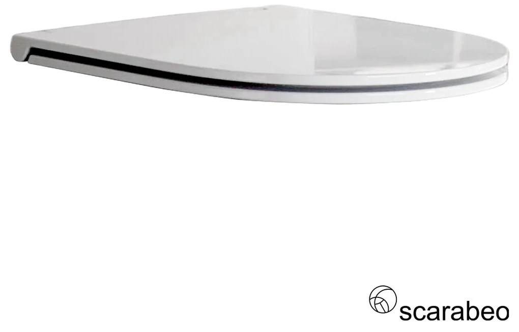 Basin Cover MOON 5520 Slim Soft Close Scarabeo White