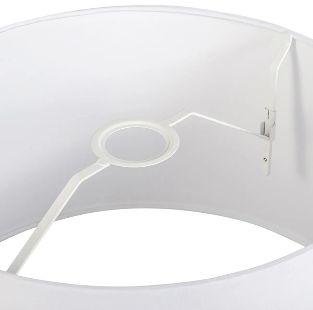 Абажур от лен бял 45 см