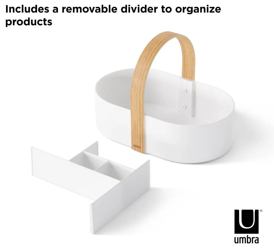 Бял органайзер за баня Bellwood - Umbra