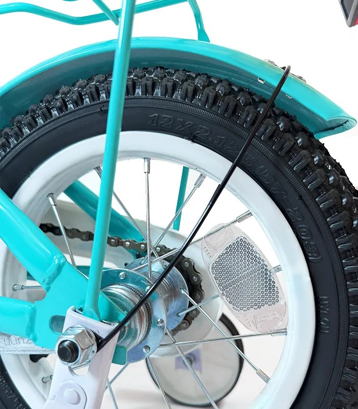 Детски велосипед с водеща щанга, кошница и помощни колела 16 – за деца на възраст от 4 до 6 години