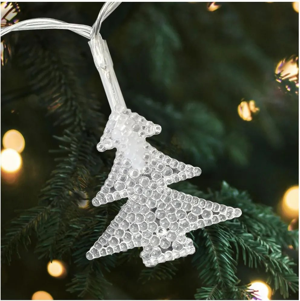 LED външен гирлянд 20xLED/2xAA 2,2 m IP44 многоцветни елхички