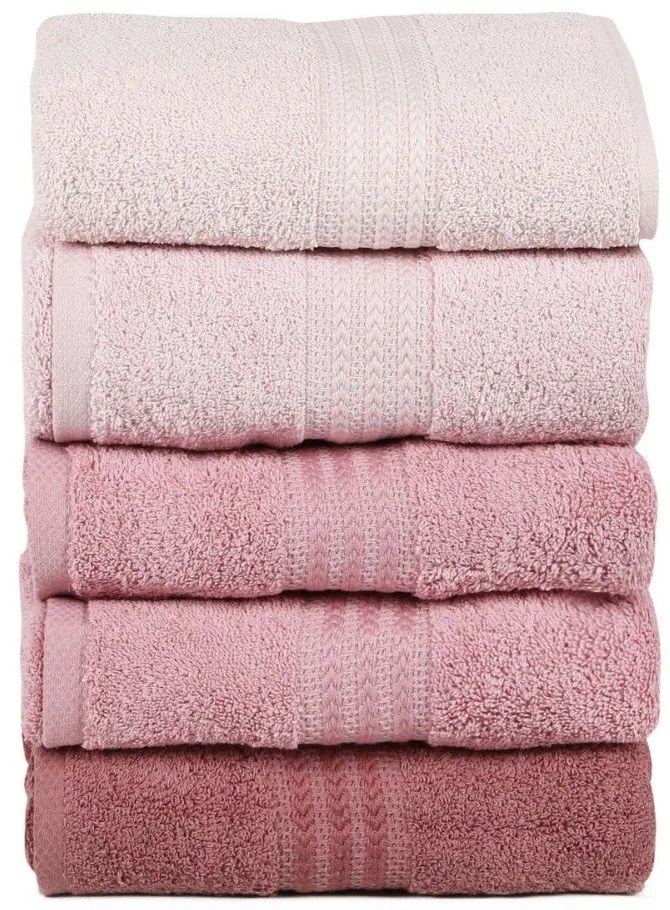 Комплект от 4 кърпи Powder, 70 x 140 cm Rainbow - Foutastic