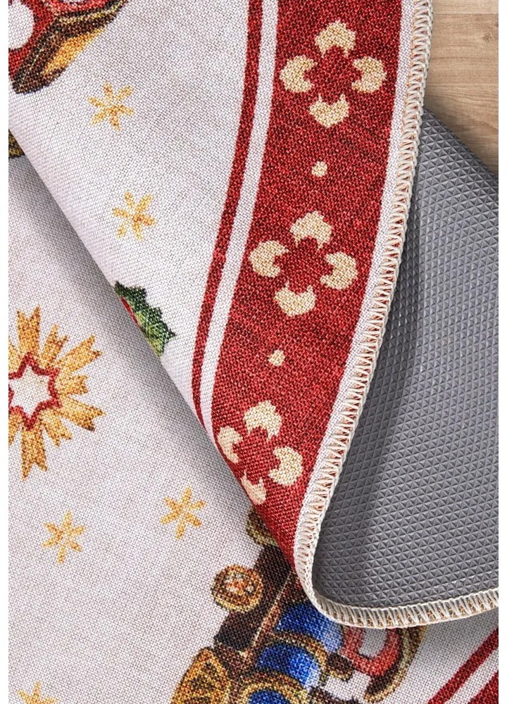 Червен кръгъл килим с коледен мотив ø 150 cm Red Christmas – Villeroy&amp;Boch