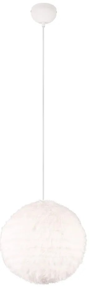 Кремава висяща лампа ø 35 cm Furry - Trio