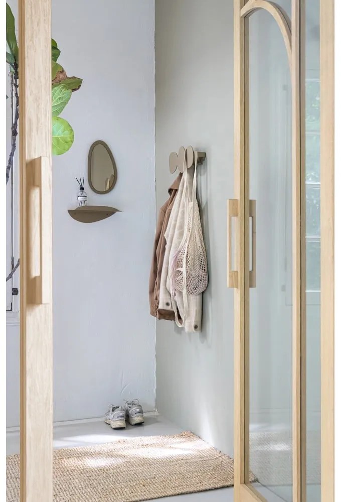 Бежова метална стенна закачалка 35 cm Tumulo – Spinder Design