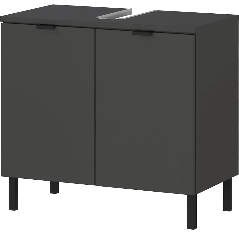 Антрацитен шкаф за мивка 60x56 cm Arcena – Germania