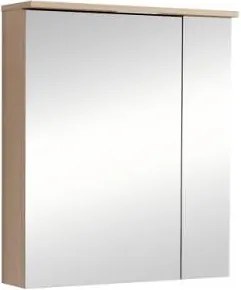 Огледален шкаф за баня AMO-60 6018-60, Inter Ceramic, с LED осветление, PVC, 60х70х17см