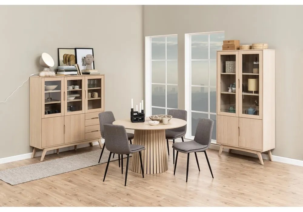 Сив трапезен стол Becca - Actona