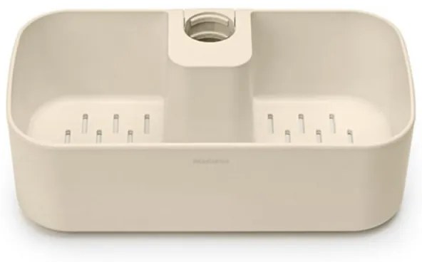 Органайзер за душ Brabantia ReNew 1006272, 7.5х13.3х24.4 см, Дъно с отвори за вода, Устойчивост на корозия, Бежов