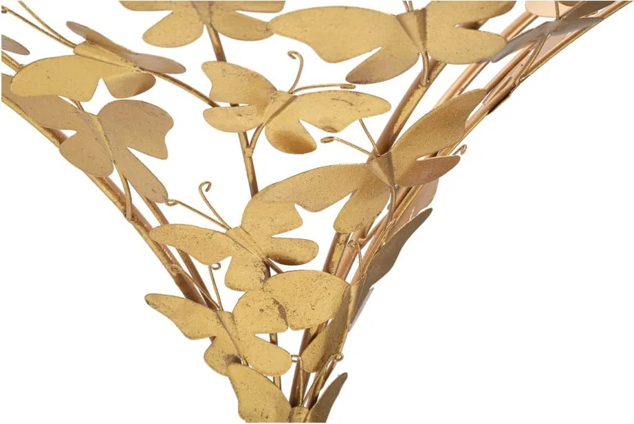 Нощно шкафче в златисто Butterfly – Mauro Ferretti