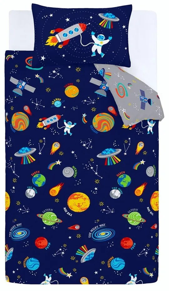 Детско единично спално бельо 135x200 cm Lost In Space - Catherine Lansfield