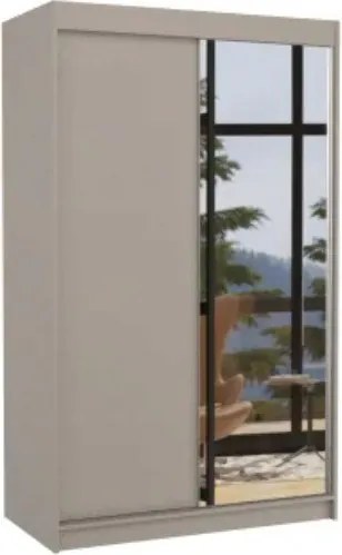 Гардероб Catania 120 плъзгащи се-сиво-бежово